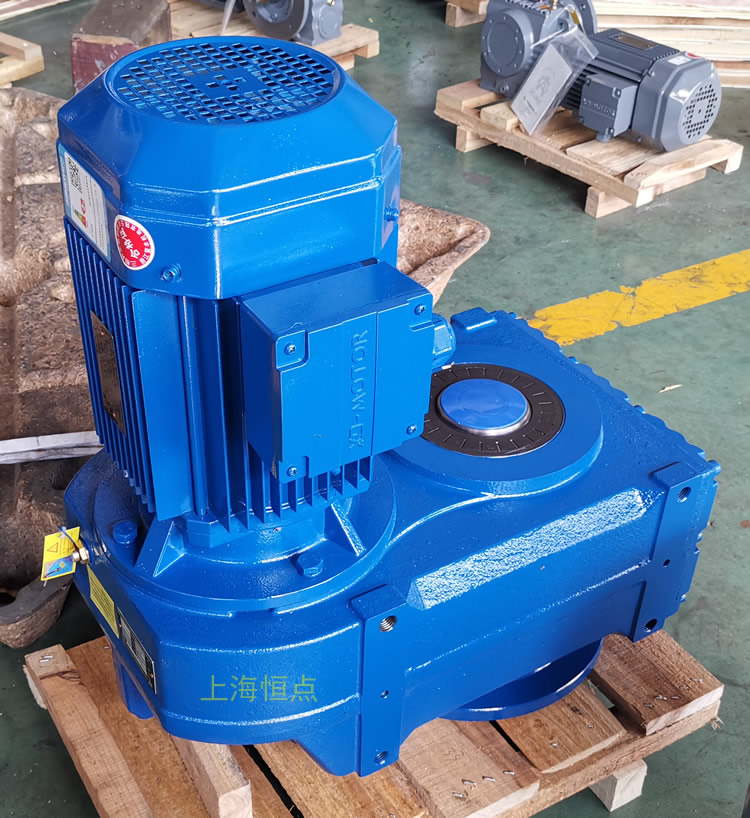 FAF87減速機 輸入配電機 輸出通孔+法蘭 實物圖