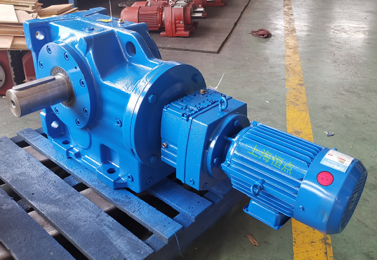 K107R77雙級減速機 輸入配電機 輸出單軸 